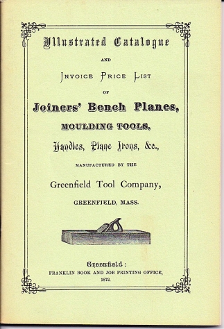 Greenfield Tool Co. 1872 catalog