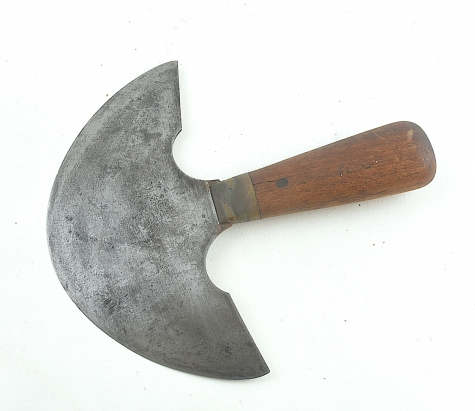 Half moon leather knife