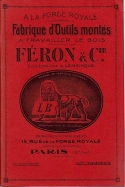 Féron & Cie. catalog of woodworing i tools