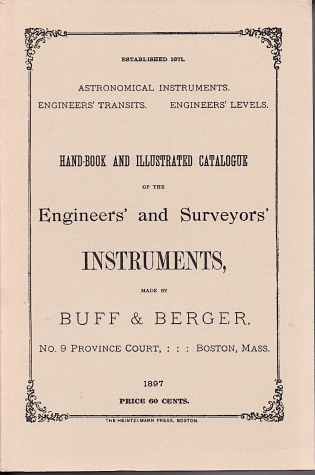 Buff & Berger Engineers & Surveyors' instruments catalog