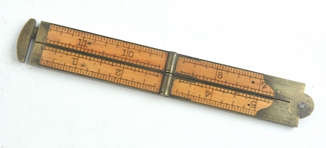 No. 32 1/2 brass-bound caliper rule