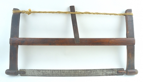 Primitive frame saw with 17" blade