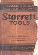 Starrett Catalog No. 25; 1935
