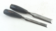 Two Stanley chisels
