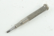 Small screwdriver with knurled handle