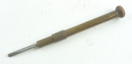 Small brass screwdriver with wood head