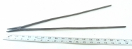 Long-needle scrolling forge tongs