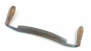 11" slightly curved drawknife
