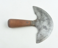 Half moon leather knife