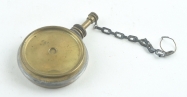 Brass pocket oiler with screw-on cap