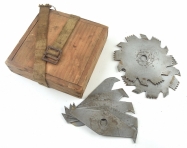 Early Craftsman dado blade set in wood box